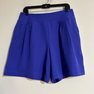 Athleta Fairway Golf Shorts Lazurite Blue Size 12 Tall